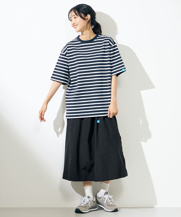 SHARE PARK MENS 【UNISEX】UVカット ボーダーロゴTシャツ ブラック