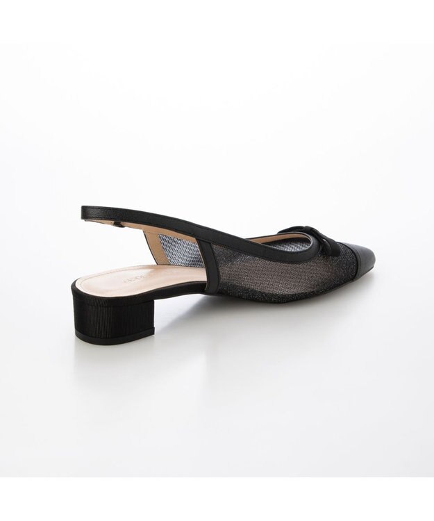 MODE ET JACOMO <MODE ET JACOMO>リボンモチーフチュールバックベルト ブラック