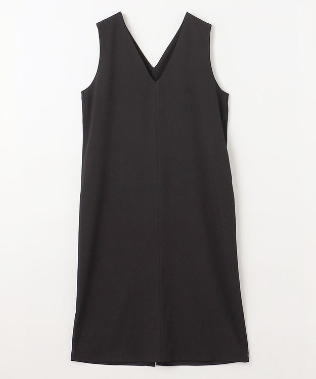 ANY 【接触冷感/UVケア/洗濯機可能】ひんやりVネックジャンスカ ブラック