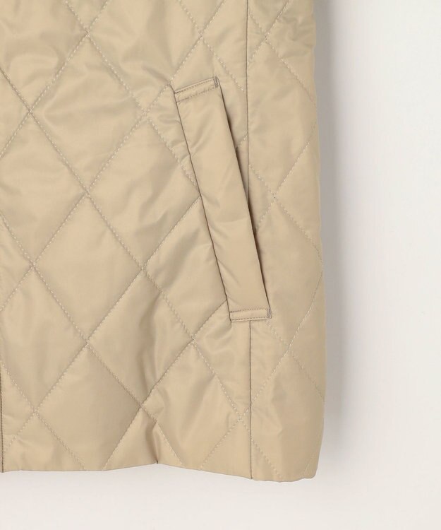 J.PRESS LADIES 【2way】スパンライクナイロンタッサー フーデッド コート キャメル系