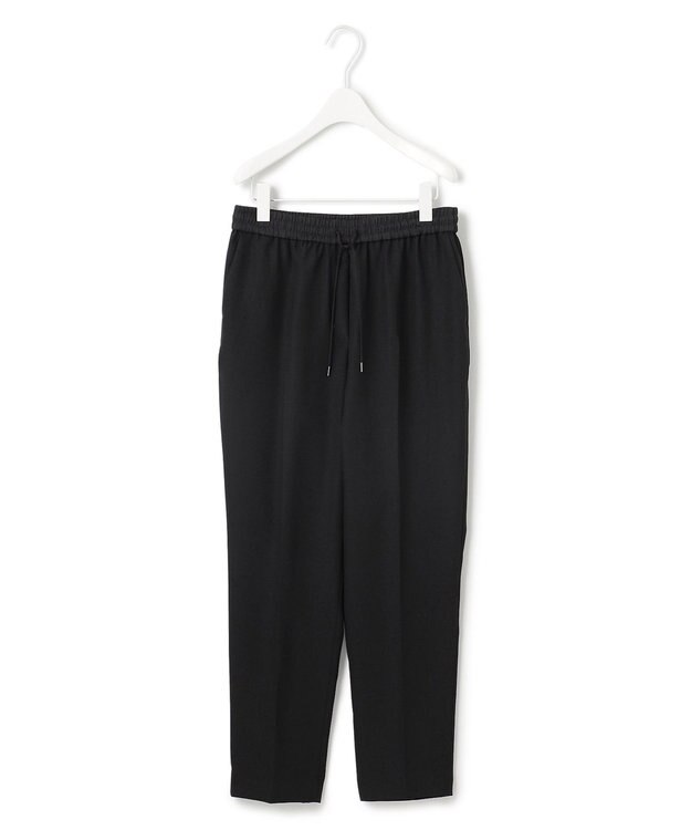 ICB L 【新色追加・WEB限定カラーあり・接触冷感・UVケア・速乾・防シワ・洗える】 FluidBackSatin  ドロストパンツ ブラック系