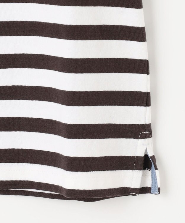 J.PRESS KIDS 【140-170cm】パネルボーダーハウスロゴ Ｔシャツ ブラウン系1