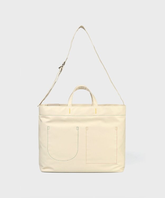 Paul Smith カラーポケット 2wayトートバッグ アイボリー