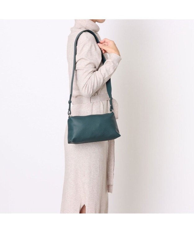 UNBILLION カシュカシュ cachechche / 通しハンドルシュリンク横長トート ブルー