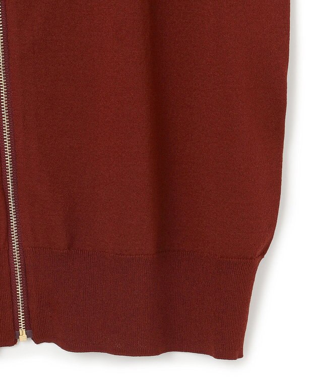 BEIGE， NADIA / ジップアップカーディガン Burgundy