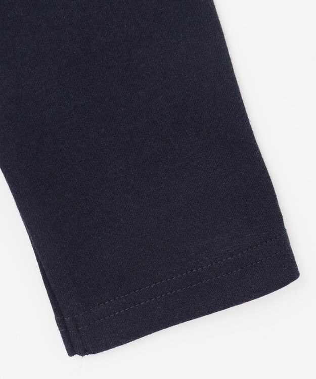 ANY KIDS 襟 刺繍 カットソー ネイビー