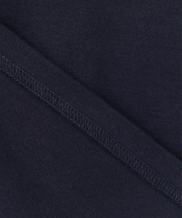 ANY KIDS 襟 刺繍 カットソー ネイビー