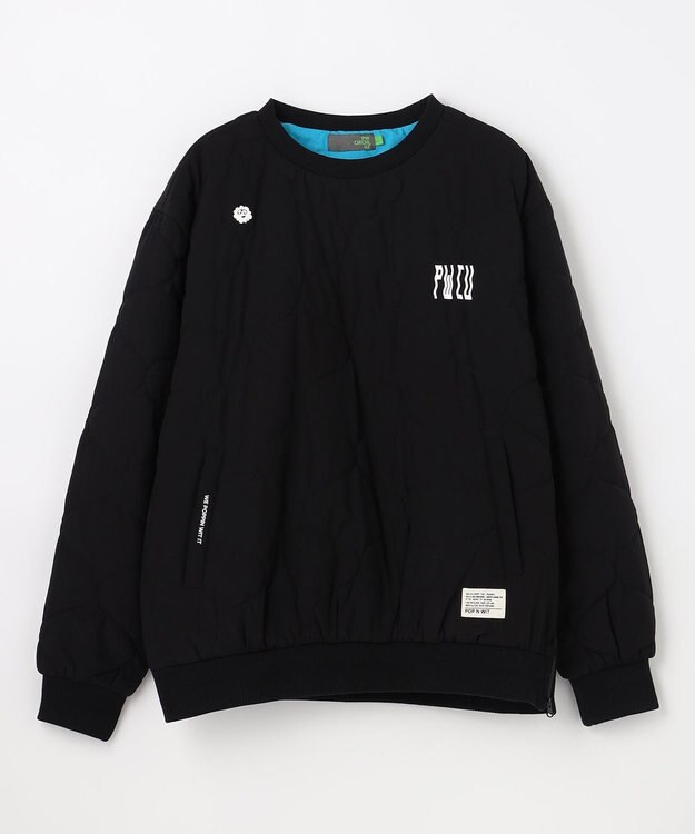 PW CIRCULUS 【撥水加工 / ストレッチ】【MEN】キルティング中綿プルオーバー ゴルフ ブラック系
