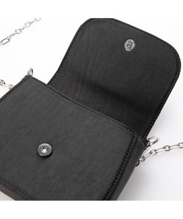 UNBILLION カシュカシュ cachecache / ビジューバックルチェーンショルダー ブラック