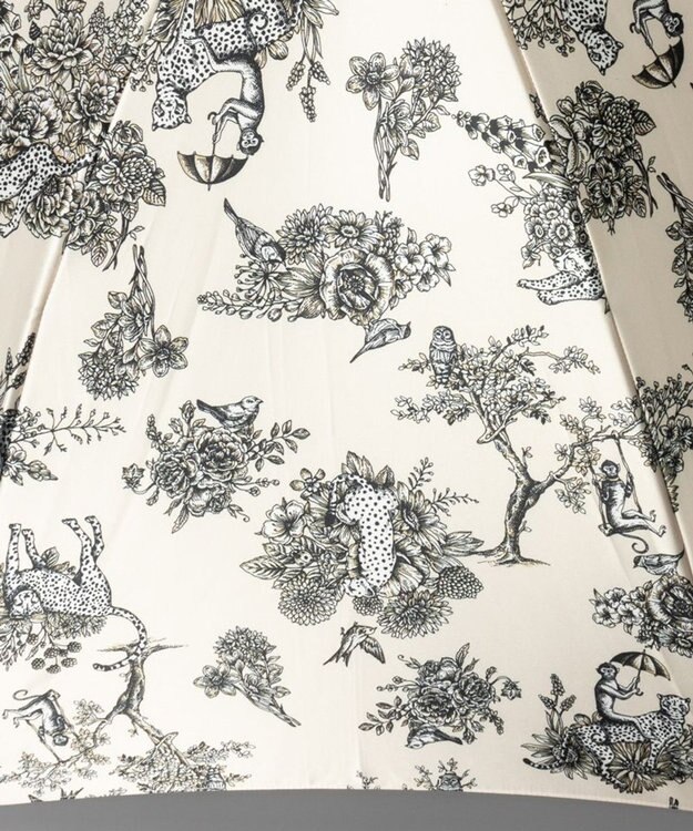 AURORA Beaurance（ビューランス）オリジナルプリント雨傘（長傘） クリーム