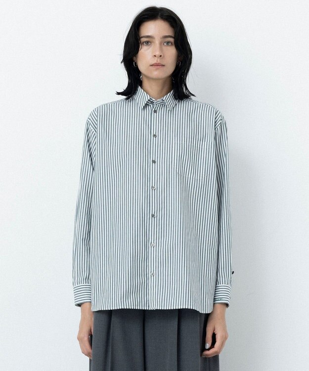 NAVE シャーティング グリーンストライプ