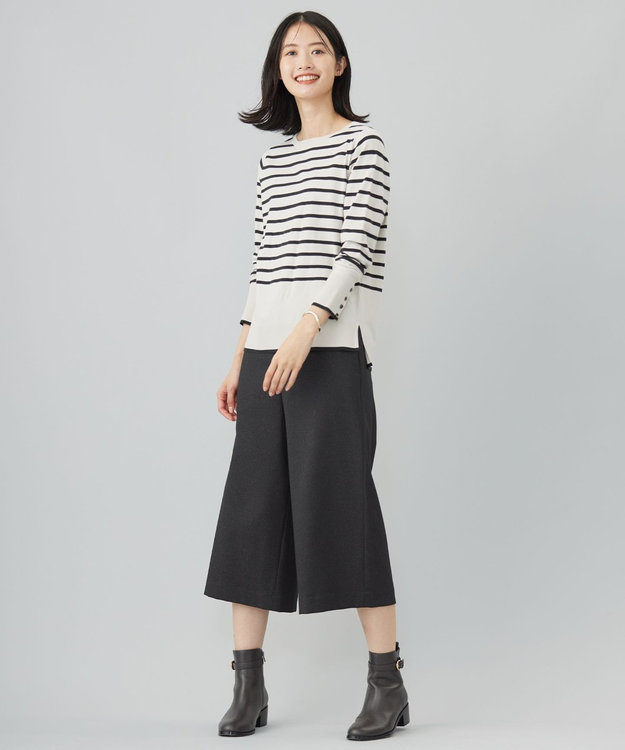 J.PRESS LADIES L 【WEB限定カラーあり・洗える】LANATEC キュロット パンツ 【WEB限定】ブラック系