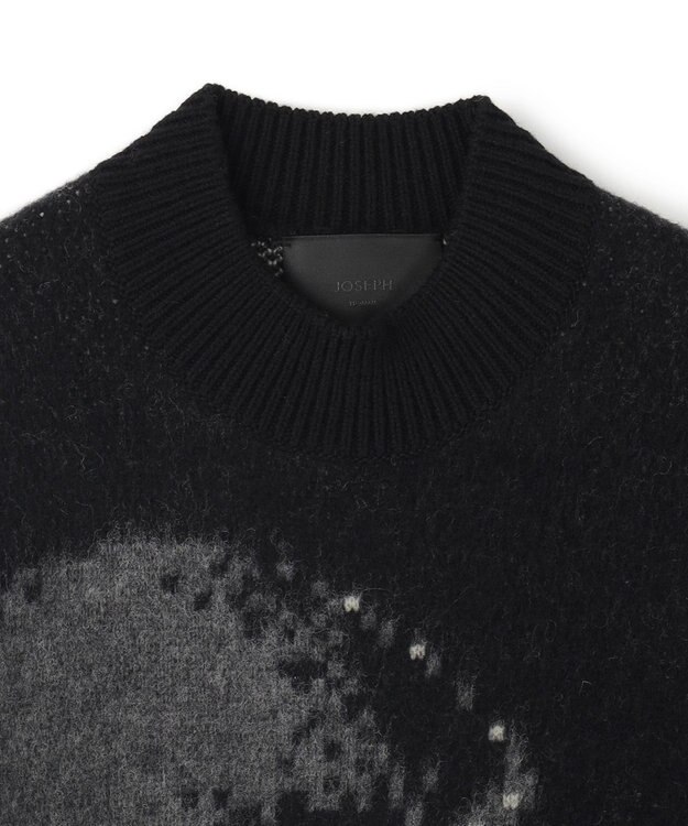 JOSEPH HOMME 【HIGH GRADE LINE】モンキージャガード　モックネックニット ブラック系5