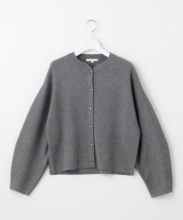 自由区 S 【WEB&一部店舗限定】スムージーニット カーディガン チャコール