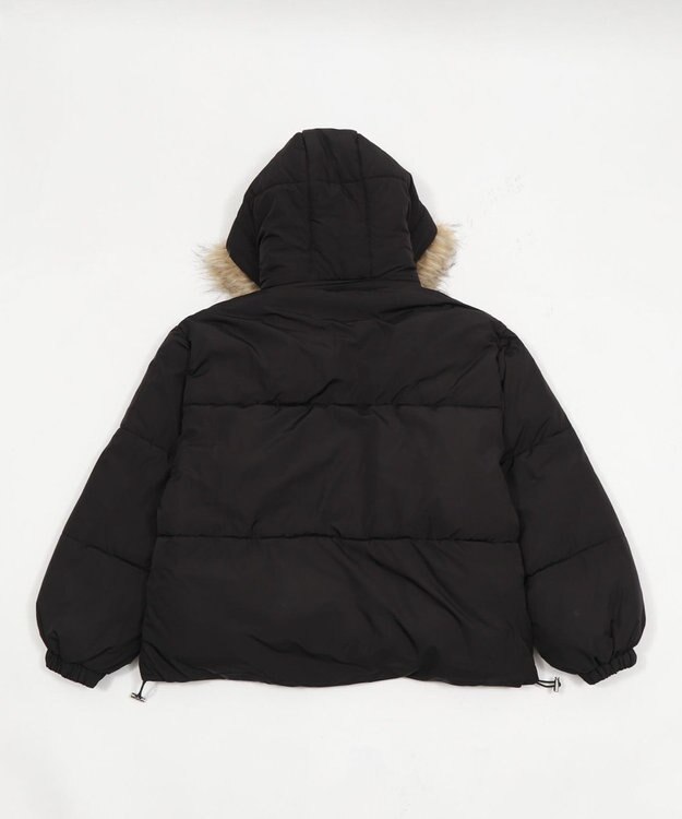 WEGO 3WAYファーフードパファーブルゾン ブラック