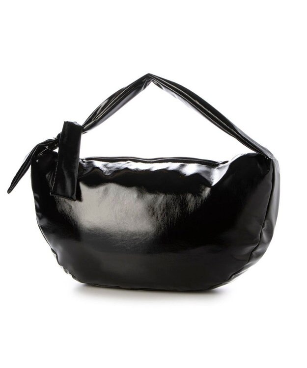 UNBILLION カシュカシュ cachecache / ソフトエナメルノットビッグショルダー ブラック