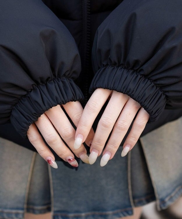 WEGO 3WAYファーフードパファーブルゾン ブラック