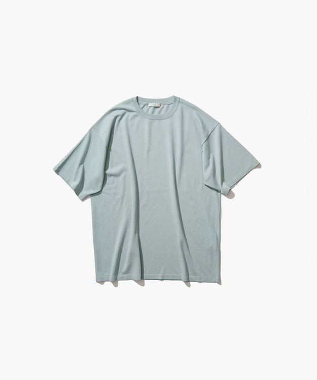ATON FRESCA KNIT｜ハーフスリーブセーター - UNISEX SAX