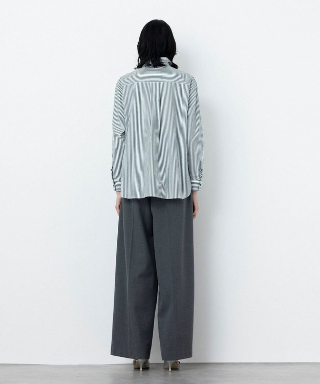 NAVE シャーティング グリーンストライプ