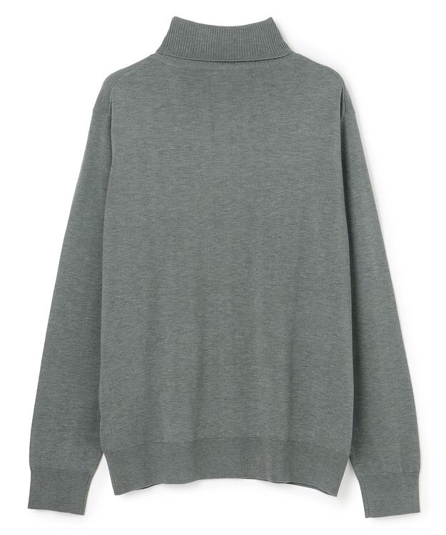 UNFILO MENS 【男女兼用】ソフトサーモ アンチピリングニット タートルネック チャコール