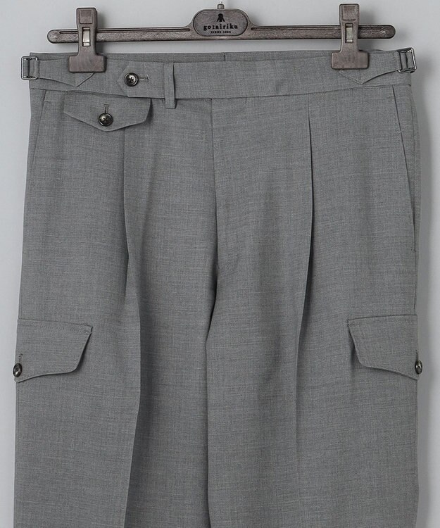 GOTAIRIKU ウォッシャブル ドレスカーゴパンツ アイボリー系