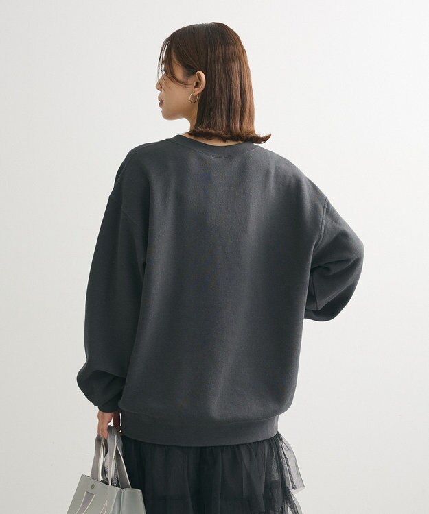 Green Parks ■ＲＵＳＳＥＬＬ　ロゴ刺繍スウェット Charcoal Gray