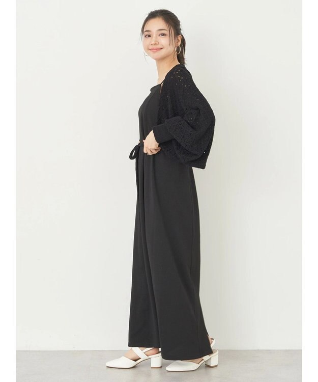 earth music&ecology ＳＥＴ２点　マルチウェイボレロキャミワンピース Black