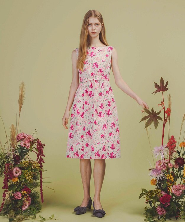 TOCCA 【洗える・消臭】SCARLET MALLOW ドレス ピンク系7