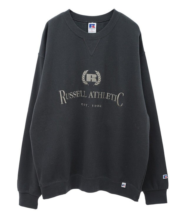 Green Parks ■ＲＵＳＳＥＬＬ　ロゴ刺繍スウェット Charcoal Gray