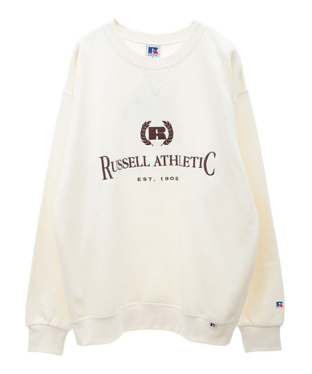 Green Parks ■ＲＵＳＳＥＬＬ　ロゴ刺繍スウェット Charcoal Gray