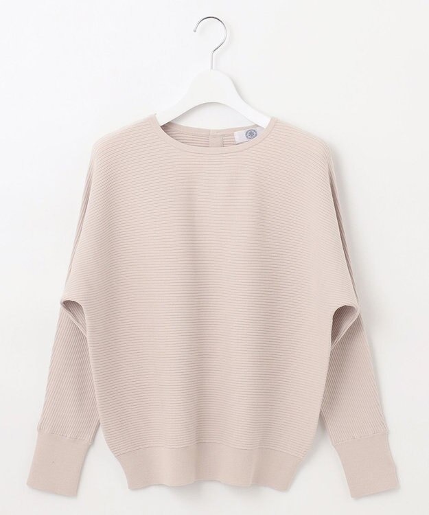 J.PRESS LADIES 【洗える】VIS/PE RIB ドルマンスリーブ ニット ベージュ系