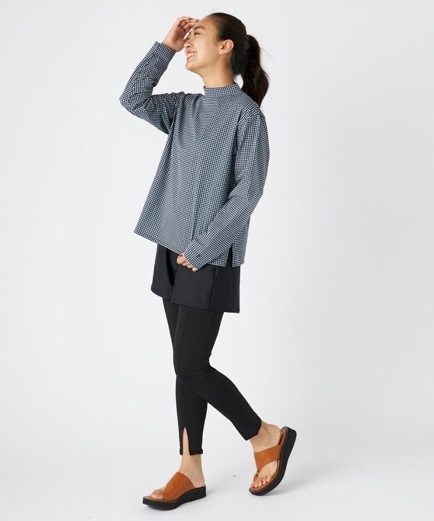 OP／FILA 【ocean pacific】モックネックラッシュガード付き 水着5点セット チェック