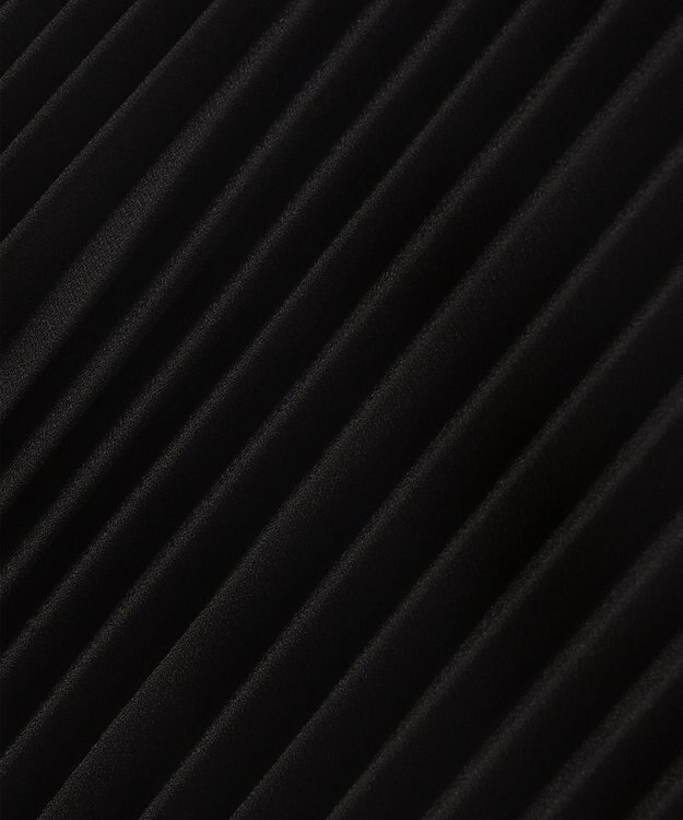 JOSEPH ノーブルサテン　プリーツスカート Black