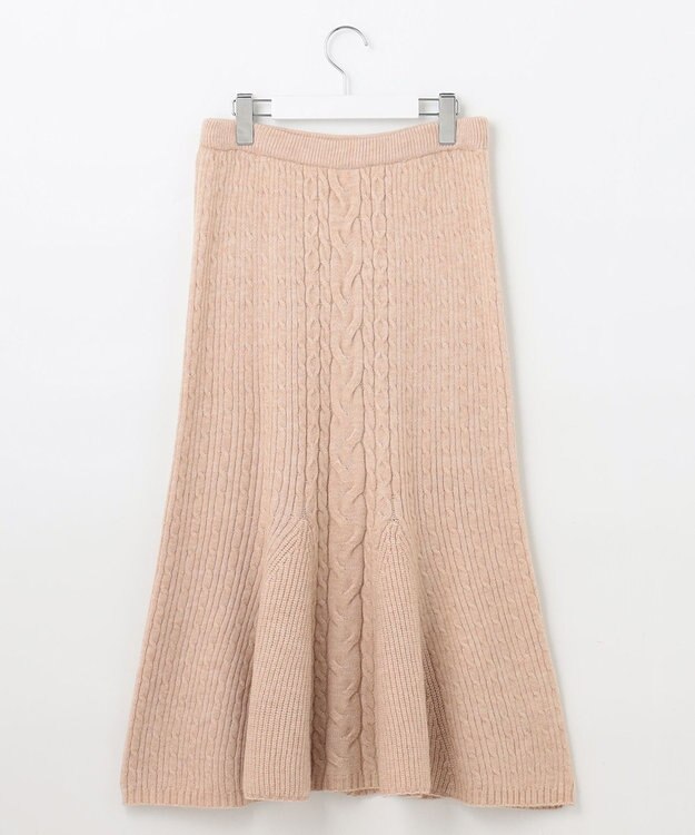 Feroux 【セットアイテム】ケーブルニット セットアップ ベージュ系