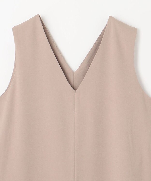 ANY 【接触冷感/UVケア/洗濯機可能】ひんやりVネックジャンスカ グレージュ