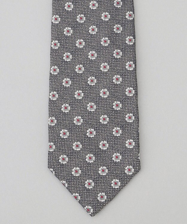 GOTAIRIKU 【Fermo Fossati】小紋 ネクタイ グレー系4