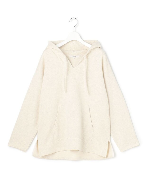 23区 L 【SLOW/一部店舗限定】ハイゲージテリー メキシカン パーカー アイボリー系