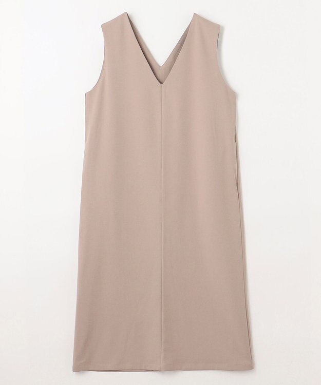 ANY L 【接触冷感/UVケア/洗濯機可能】ひんやりVネックジャンスカ グレージュ