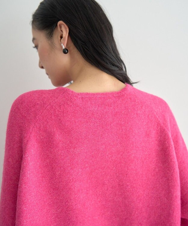 YECCA VECCA Vネックルーズニット Pink