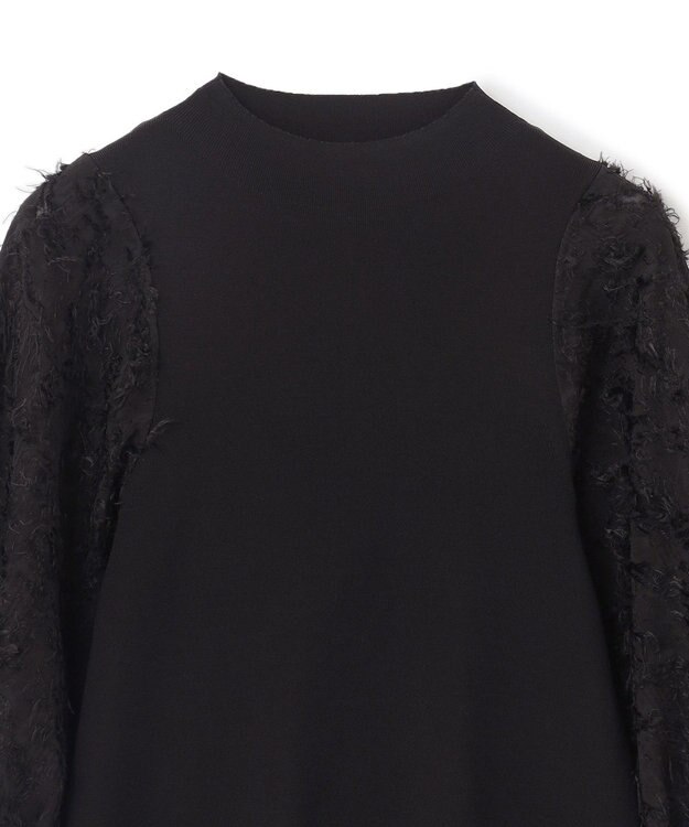 BEIGE， CLARISSE / ドッキングプルオーバーニット Black