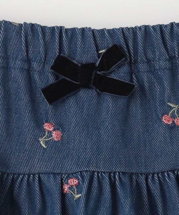 ANY KIDS デニムスカッツ ブルー×ブラック