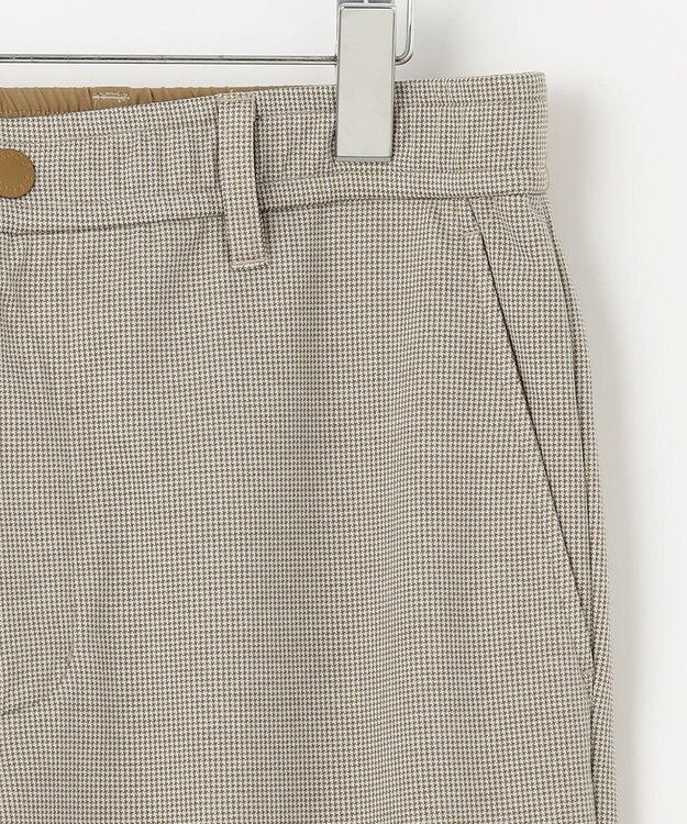 23区GOLF 【23Fondation/MEN】千鳥格子柄 ジャージーパンツ カーキ系3