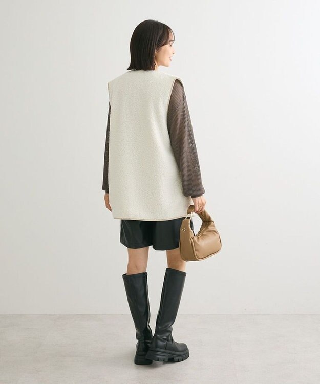 Green Parks レザーショートパンツ Black