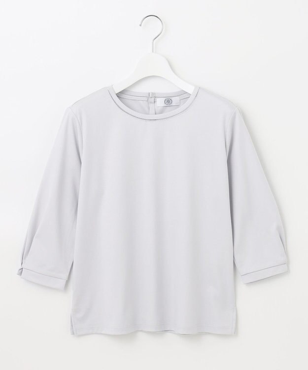 J.PRESS LADIES L 【接触冷感・UVケア】 スムースジャージー カットソー サックスブルー系