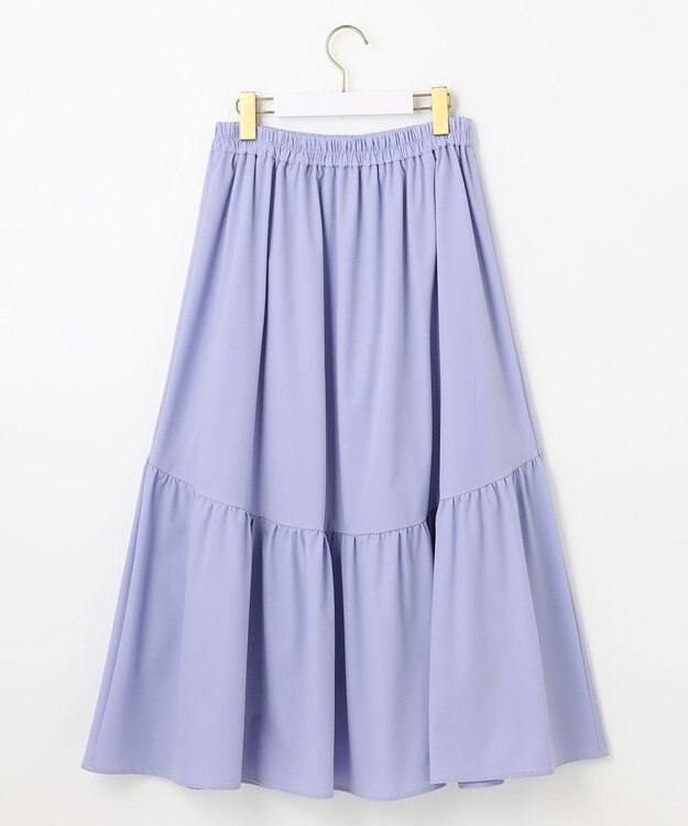 ANY SIS 【洗える・2SET】ダンボール プルオーバー×ギャザー スカート スレート×ブルー