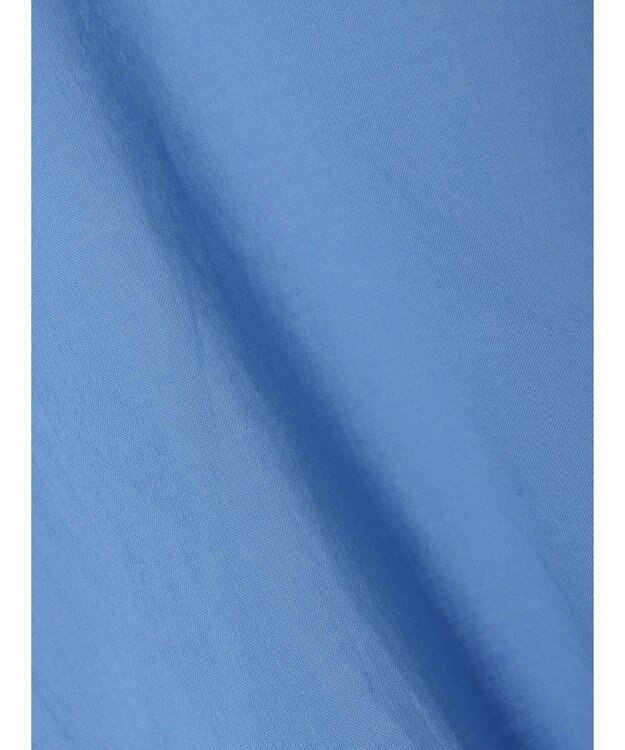 CRAFT STANDARD BOUTIQUE インド綿Ａラインシャツワンピース Sax