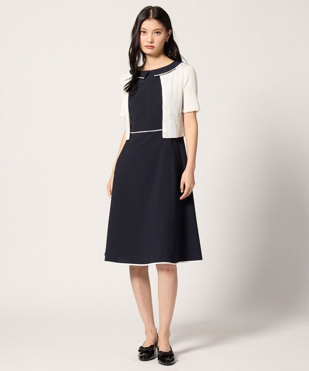 TOCCA HALF SLEEVE AJISAI  半袖カーディガン アイボリー系