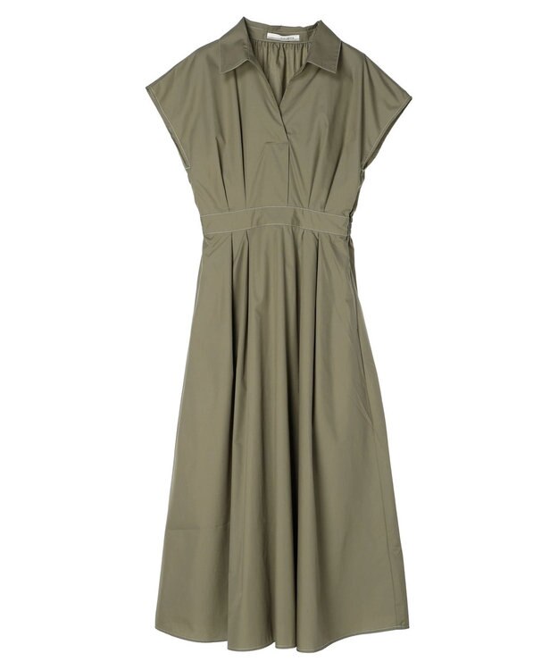 Green Parks ・ＥＬＥＮＣＡＲＥ　ＤＵＥ　スキッパーワンピース Khaki