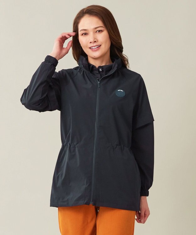 23区GOLF 【WOMEN】【撥水・ストレッチ】デタッチャブル ブルゾン ネイビー系