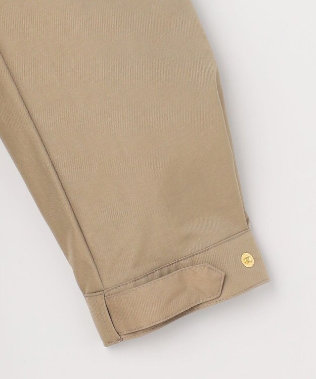 J.PRESS LADIES 【2way】スパンライクナイロンタッサー フーデッド コート キャメル系